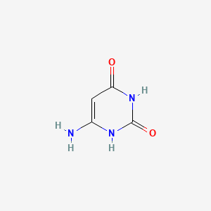 Chemical structure of 6-Aminouracil