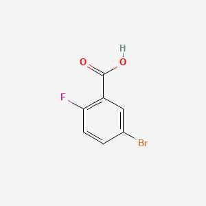 Chemical structure of 5-Bromo-2-fluorobenzoic acid