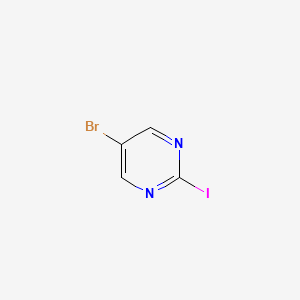 Chemical structure of 5-Bromo-2-iodopyrimidine