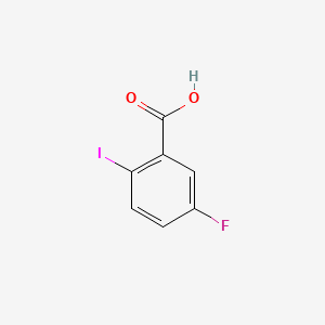 Chemical structure of 5-Fluoro-2-iodobenzoic acid