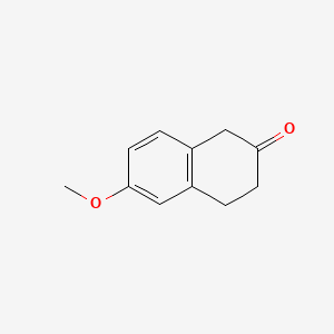 Chemical structure of 6-Methoxy-1,2,3,4-tetrahydronaphthalen-2-one