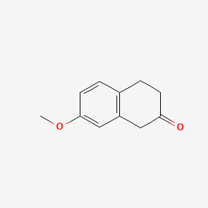 Chemical structure of 7-Methoxy-2-tetralone