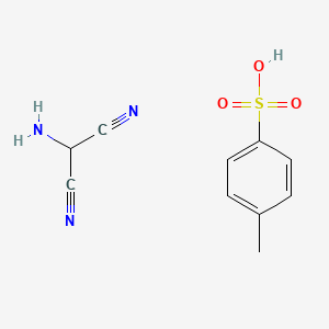 Chemical structure of Aminomalononitrile p-toluenesulphonate