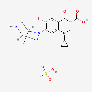 Chemical structure of Danofloxacin Mesylate