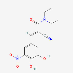 Chemical structure of Entacapone