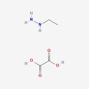 Chemical structure of Hydrazine, ethyl-, ethanedioate (1:1)