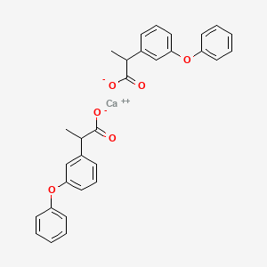 Chemical structure of Calcium 2-(3-phenoxyphenyl)propionate