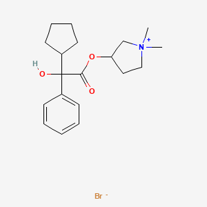 Chemical structure of Glycopyrrolate