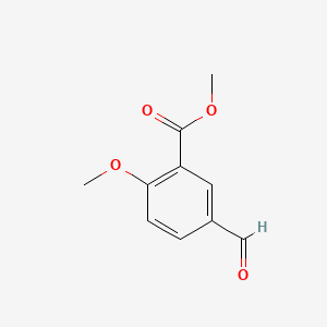 Chemical structure of Methyl 5-formyl-2-methoxybenzoate