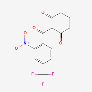 Chemical structure of Nitisinone
