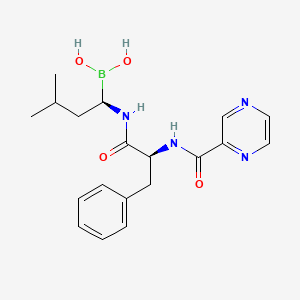 Chemical structure of Bortezomib