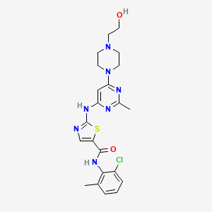 Chemical structure of Dasatinib