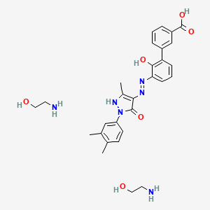 Chemical structure of Eltrombopag olamine