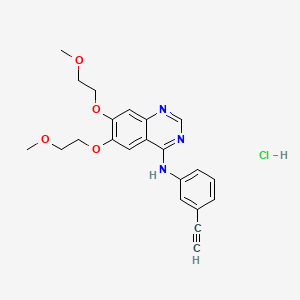 Chemical structure of Erlotinib Hydrochloride