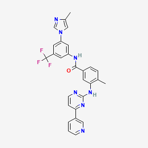 Chemical structure of Nilotinib