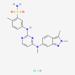 Chemical structure of Pazopanib Hydrochloride