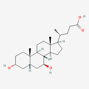 Chemical structure of Ursodeoxycholic Acid
