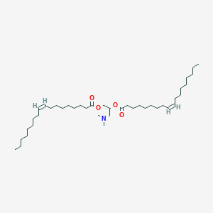 Chemical structure of 1,2-Dioleoyloxy-3-(dimethylamino)propane