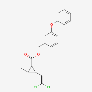 Chemical structure of Permethrin