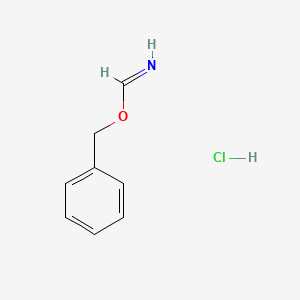 Chemical structure of Benzyl formimidate hydrochloride