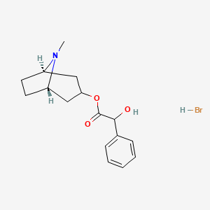 Chemical structure of Homatropine hydrobromide