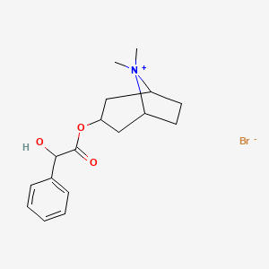 Chemical structure of Homatropine Methylbromide
