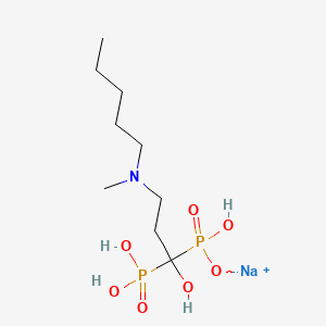 Chemical structure of Ibandronate Sodium Anhydrous