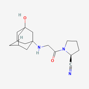 Chemical structure of Vildagliptin