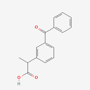 Chemical structure of Ketoprofen