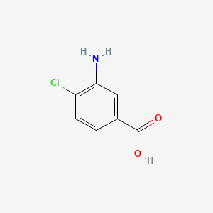 Chemical structure of 3-Amino-4-chlorobenzoic acid