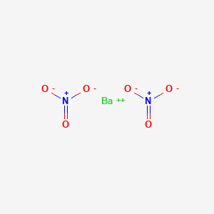 Chemical structure of Barium nitrate