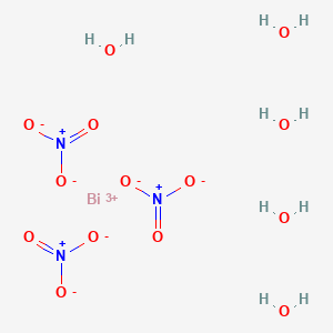 Chemical structure of Bismuth nitrate pentahydrate