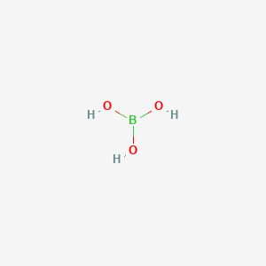 Chemical structure of Boric Acid
