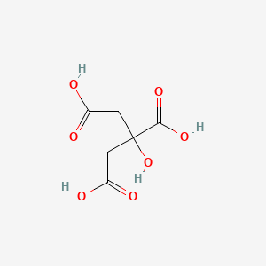 Chemical structure of Citric Acid