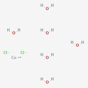 Chemical structure of Cobaltous chloride hexahydrate