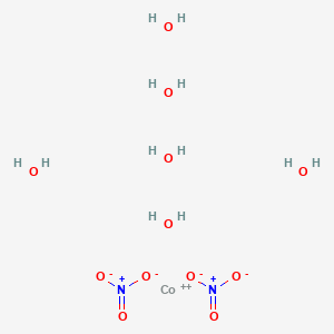 Chemical structure of Cobaltous nitrate hexahydrate