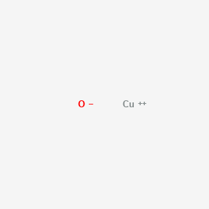 Chemical structure of Copper oxide (CuO)