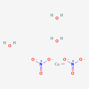 Chemical structure of Copper(II) nitrate trihydrate