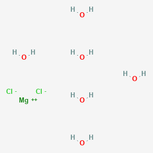 Chemical structure of Magnesium chloride hexahydrate