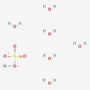 Chemical structure of Nickel sulfate hexahydrate