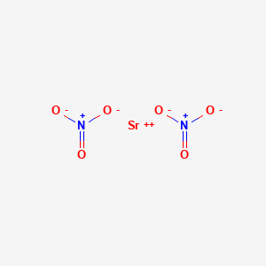 Chemical structure of Strontium nitrate