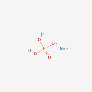 Chemical structure of Monosodium phosphate