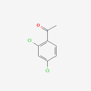 Chemical structure of 2',4'-Dichloroacetophenone