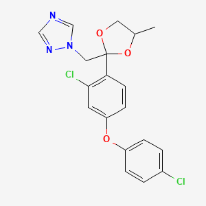 Chemical structure of Difenoconazole