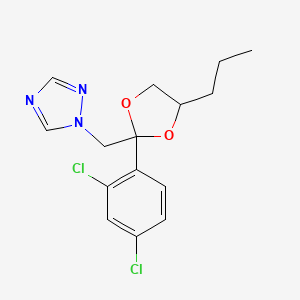 Chemical structure of Propiconazole