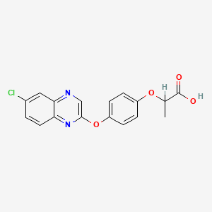 Chemical structure of Quizalofop
