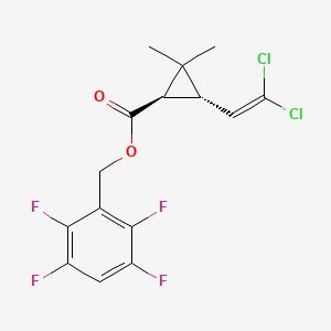 Chemical structure of Transfluthrin
