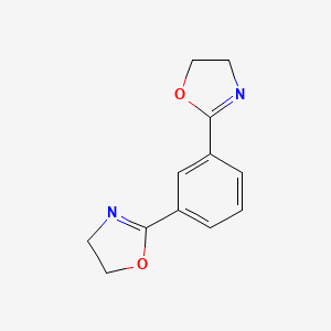 Chemical structure of Oxazole, 2,2'-(1,3-phenylene)bis[4,5-dihydro-