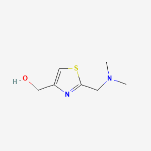 Chemical structure of (2-((Dimethylamino)methyl)thiazol-4-yl)methanol