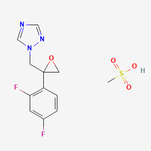 Chemical structure of 1-{[2-(2,4-Difluorophenyl)oxiran-2-yl]methyl}-1H-1,2,4-triazole monomethanesulfonate